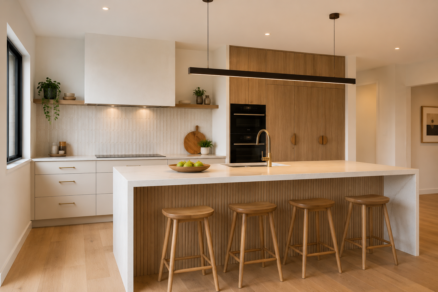 Open-plan kitchen renovation with butler's pantry, Curtin