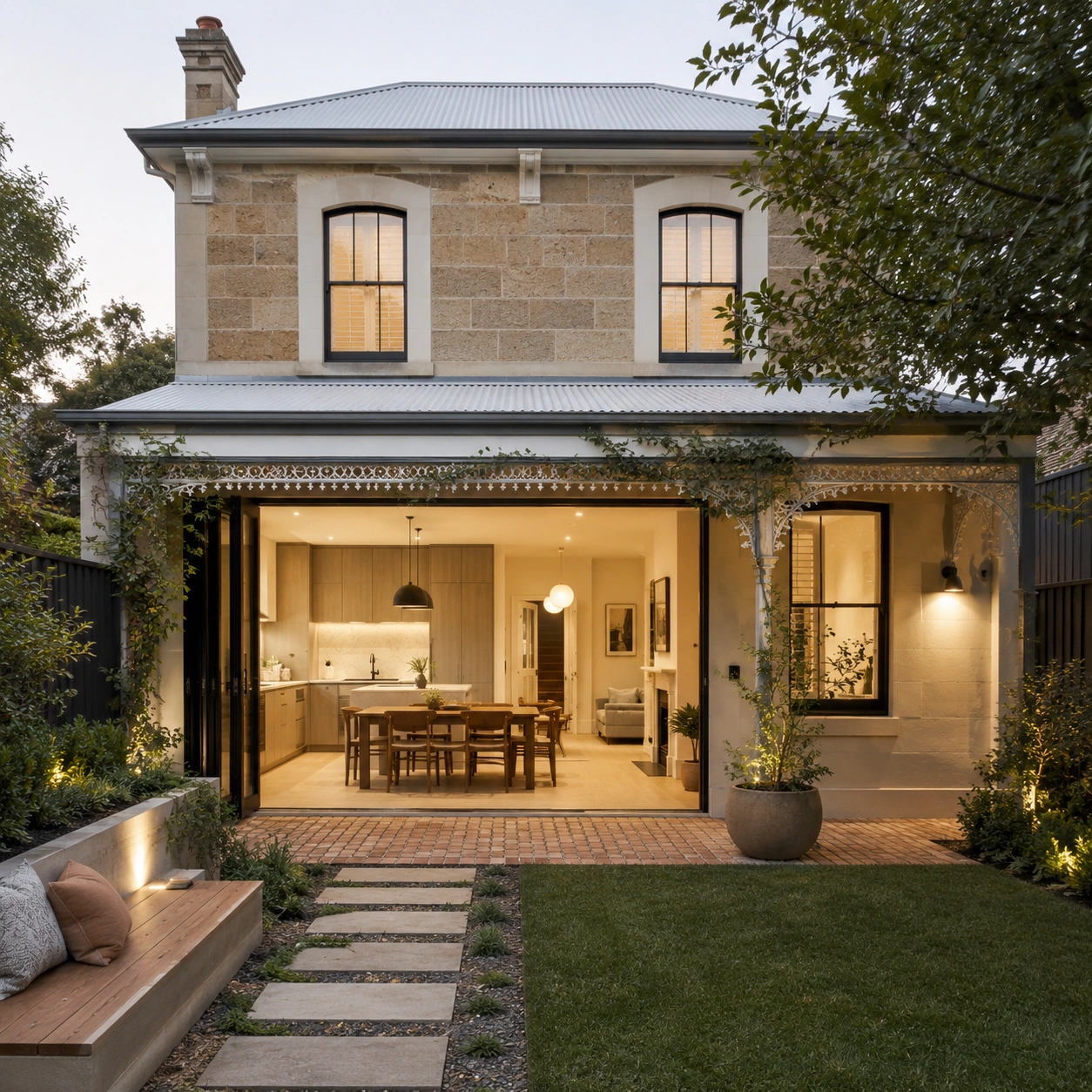 Renovated heritage home with original facade retained, Canberra by OMR Build