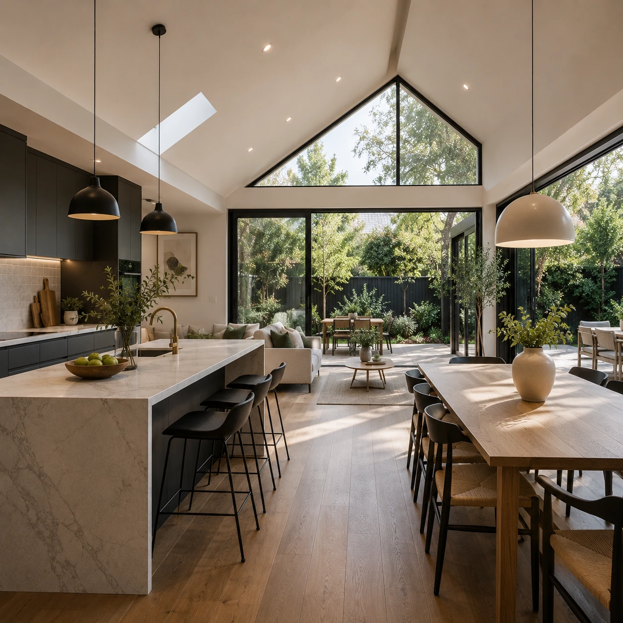 Whole-home renovation with open-plan kitchen and living, O'Connor
