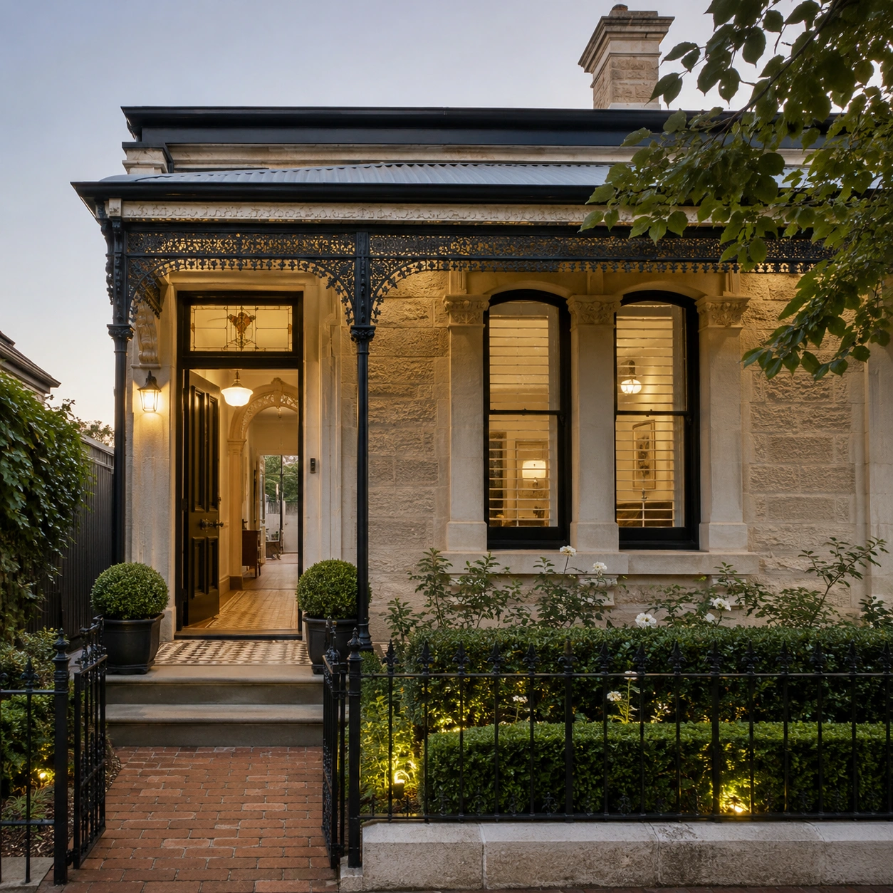Heritage home renovation with restored original facade, Braddon